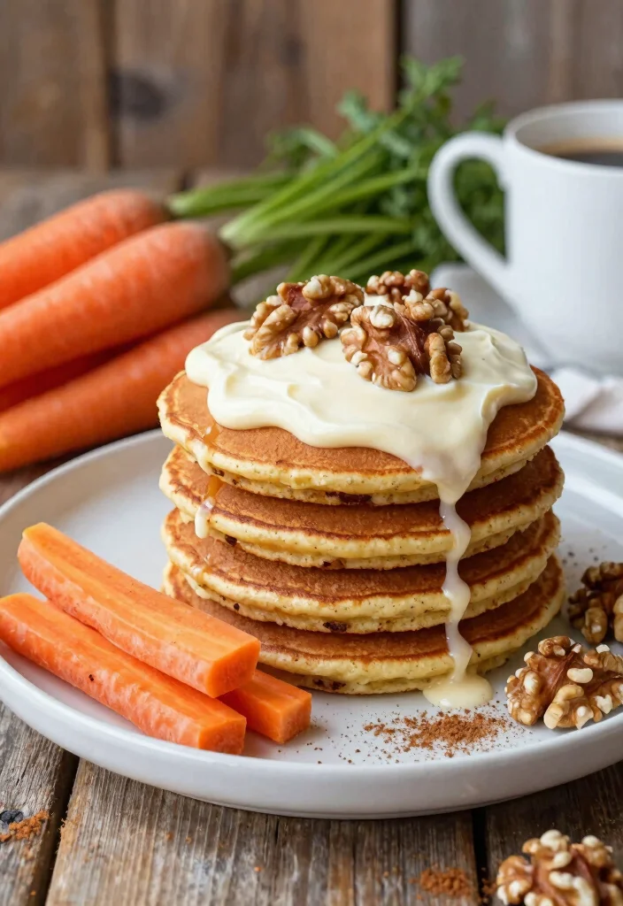 20 Pancake Recipes Without Eggs for Easy Eggless Breakfasts - 12. Carrot Cake Pancakes 1