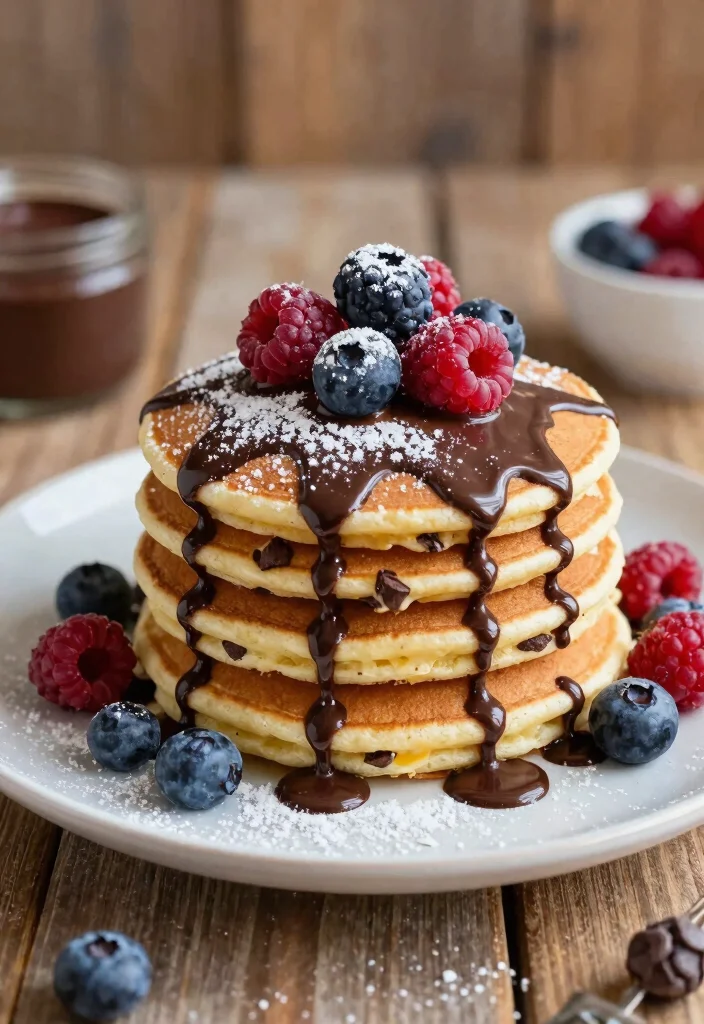 20 Pancake Recipes Without Eggs for Easy Eggless Breakfasts - 15. Chocolate Chip Pancakes 1