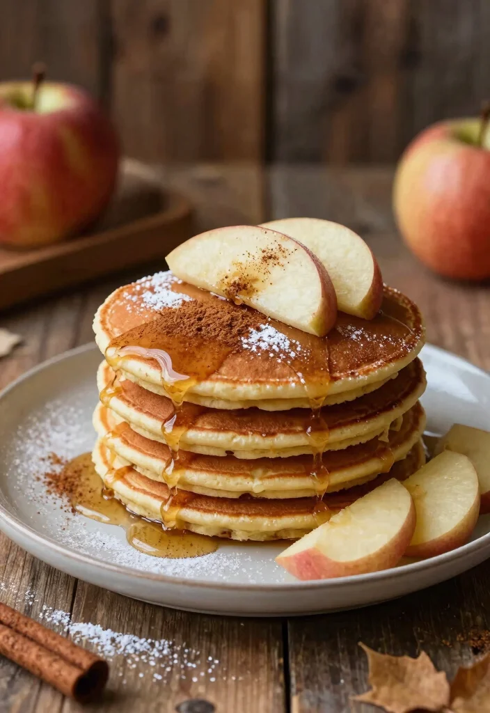 20 Pancake Recipes Without Eggs for Easy Eggless Breakfasts - 17. Apple Cinnamon Pancakes 1