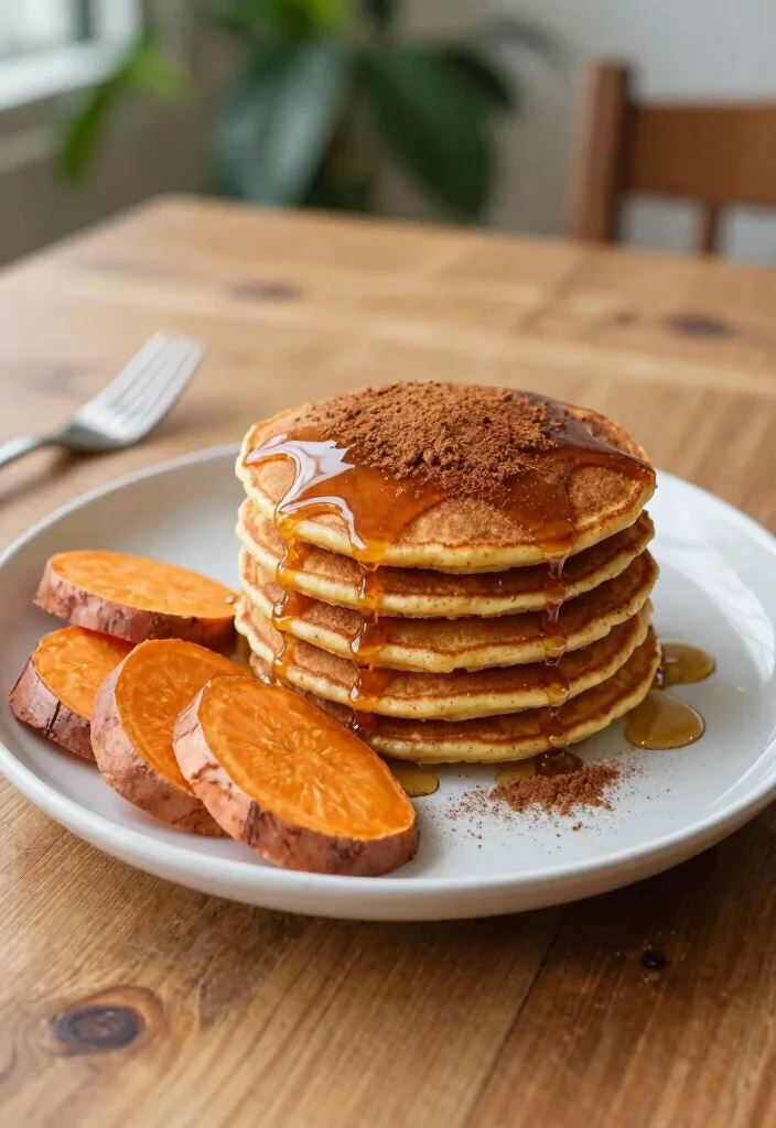 20 Pancake Recipes Without Eggs for Easy Eggless Breakfasts - 3. Sweet Potato Pancakes 1