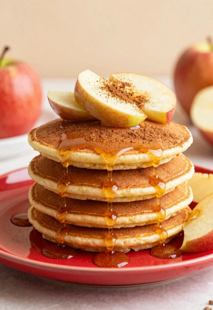 20 Pancake Recipes Without Eggs for Easy Eggless Breakfasts - 7. Apple Cinnamon Pancakes 1
