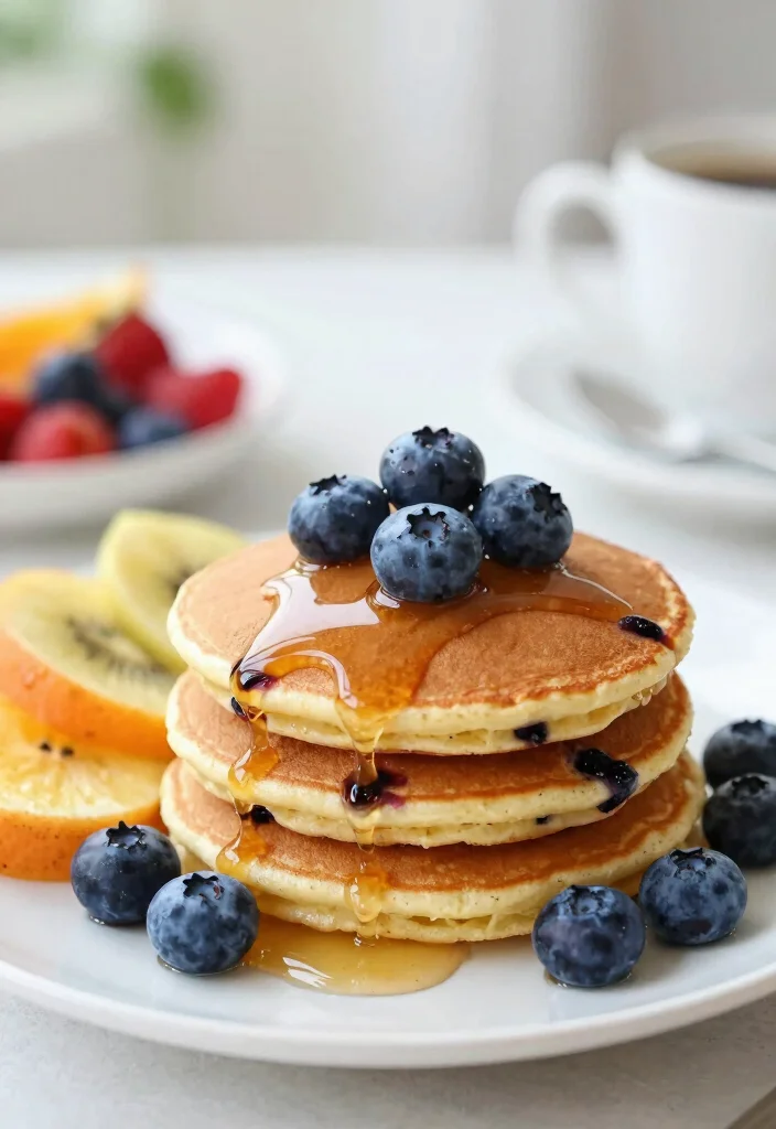 20 Pancake Recipes Without Eggs for Easy Eggless Breakfasts - 9. Blueberry Pancakes 1