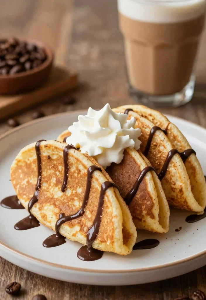 20 Pancake Taco Breakfast Recipes for Fun and Easy Meals - 15. Mochaccino Pancake Tacos 1
