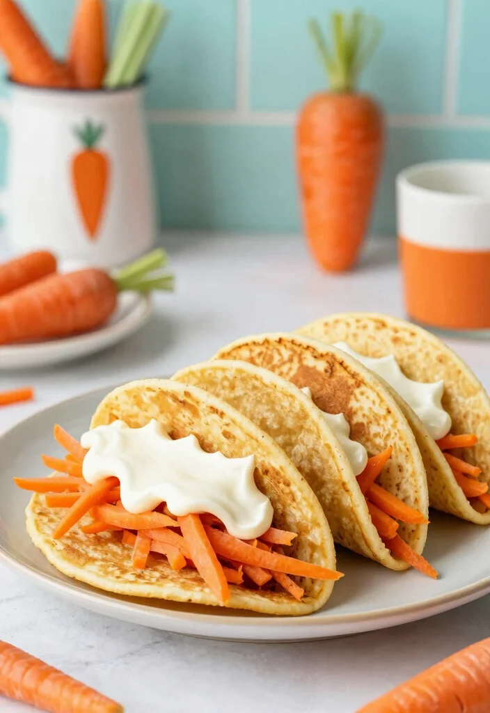 20 Pancake Taco Breakfast Recipes for Fun and Easy Meals - 18. Carrot Cake Pancake Tacos 1