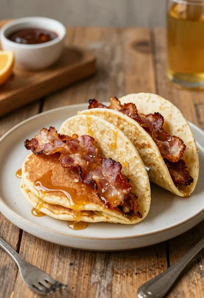 20 Pancake Taco Breakfast Recipes for Fun and Easy Meals - 19. Maple Bacon Pancake Tacos 1
