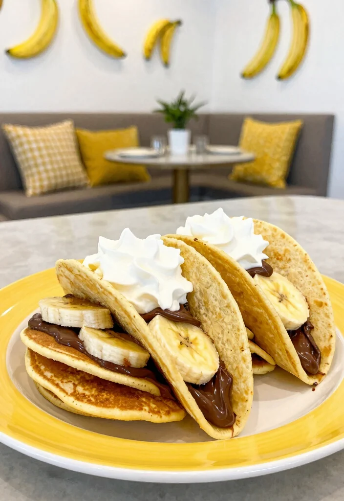 20 Pancake Taco Breakfast Recipes for Fun and Easy Meals - 2. Nutella Banana Pancake Tacos 1