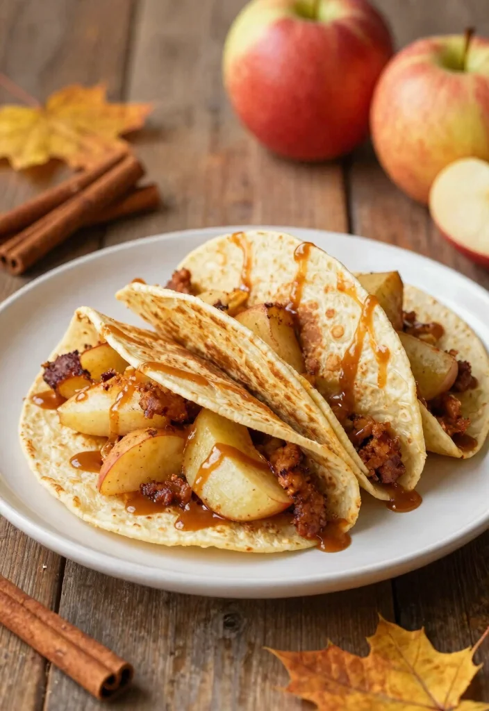 20 Pancake Taco Breakfast Recipes for Fun and Easy Meals - 7. Apple Cinnamon Pancake Tacos 1