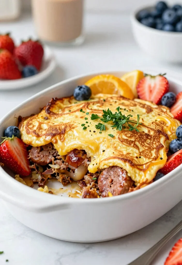 20 Sausage Pancake Breakfast Casserole Recipes for Hearty Meals - 10. Classic Breakfast Sausage Pancake Casserole 1