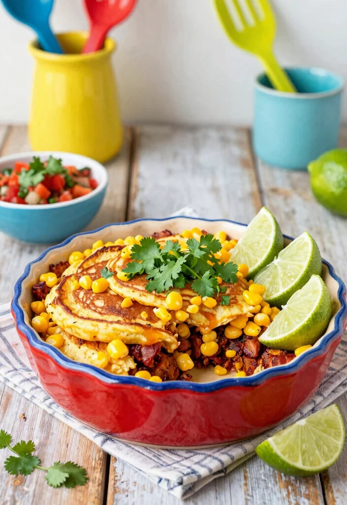 20 Sausage Pancake Breakfast Casserole Recipes for Hearty Meals - 6. Mexican-Style Chorizo & Sweet Corn Pancake Casserole 1