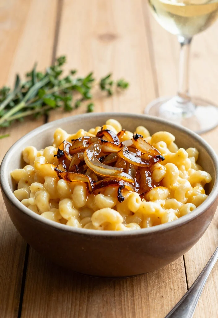 20 Simple Mac and Cheese Recipe Ideas for Beginners - 11. Mac and Cheese with Caramelized Onions 1
