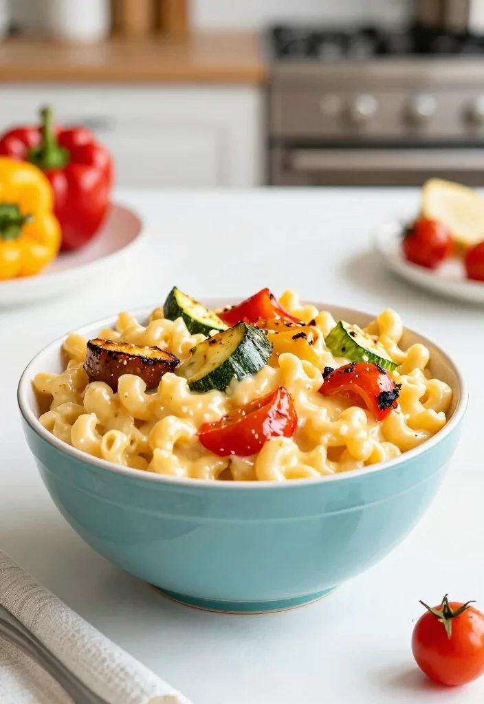 20 Simple Mac and Cheese Recipe Ideas for Beginners - 12. Mac and Cheese with Roasted Vegetables 1