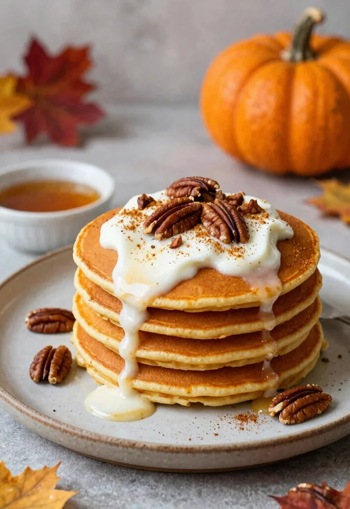 20 Yogurt Pancake Recipes for Extra Soft and Fluffy Pancakes - 12. Pumpkin Yogurt Pancakes 1