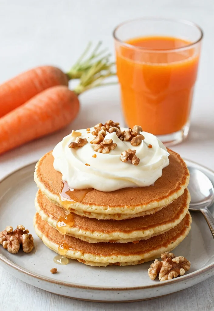 20 Yogurt Pancake Recipes for Extra Soft and Fluffy Pancakes - 14. Carrot Cake Yogurt Pancakes 1