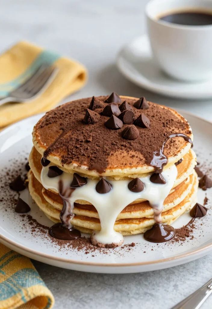 20 Yogurt Pancake Recipes for Extra Soft and Fluffy Pancakes - 5. Chocolate Chip Yogurt Pancakes 1