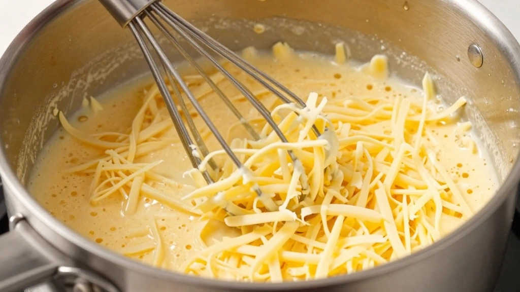 Best Cheese Sauce for Mac and Cheese (Smooth Recipe) - Step 5: Melt the Cheese 1