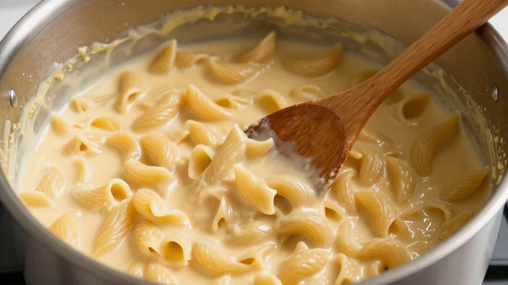 Best Mac and Cheese Heavy Cream Recipe (Restaurant Style) - Step 5: Combine Pasta and Sauce 1