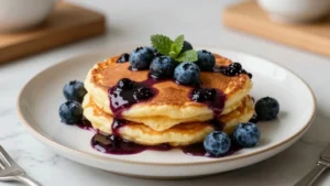 Blueberry Dutch Baby Pancake Recipe With Juicy Baked Berries