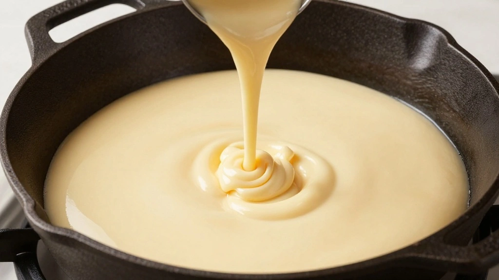 Blueberry Dutch Baby Pancake Recipe With Juicy Baked Berries - Step 5: Pour Batter into Skillet 1