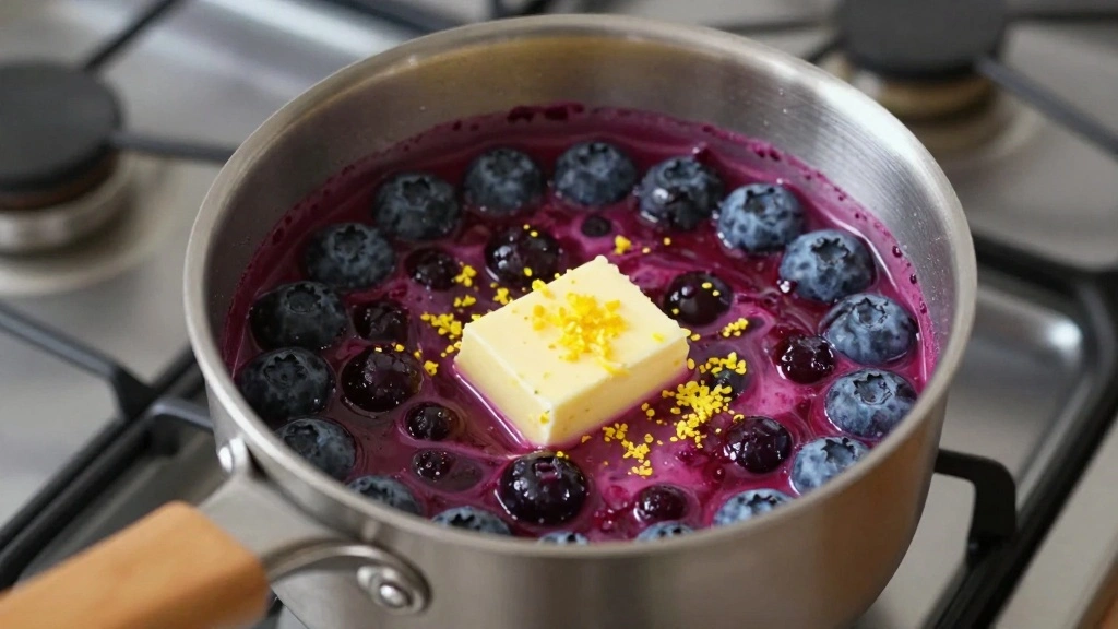 Blueberry Dutch Baby Pancake Recipe With Juicy Baked Berries - Step 7: Add Blueberry Topping 1