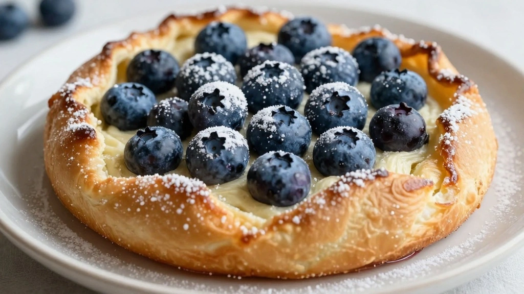 Blueberry Dutch Baby Pancake Recipe With Juicy Baked Berries - Step 8: Serve and Garnish 1
