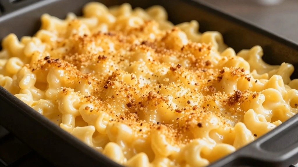 Creamy Mac and Cheese Recipe Crockpot (No Boil) - Step 8: Broil for Crispy Top 1