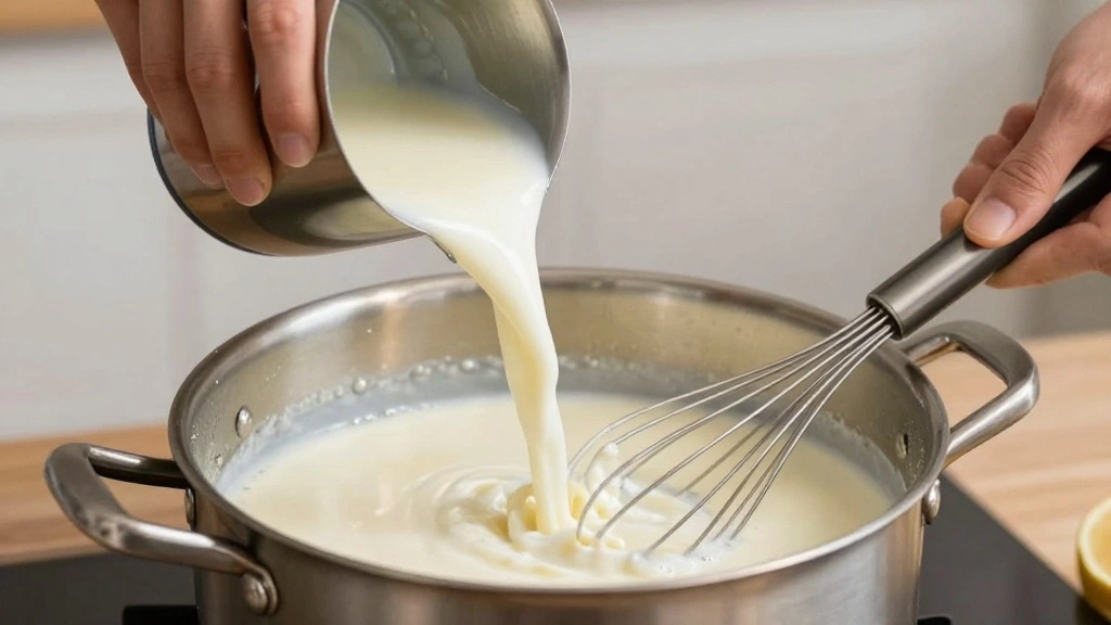 Creamy Mac and Cheese Recipe Stovetop (One Pot) - Step 4: Temper the Milk 1