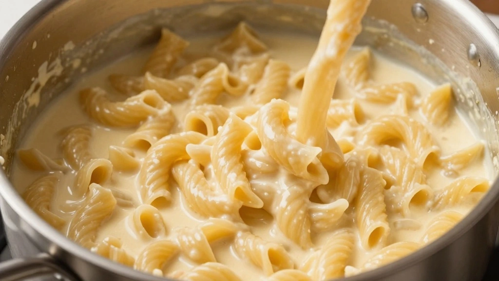 Creamy Mac and Cheese with Evaporated Milk Recipe - Step 7: Combine Pasta and Sauce 1