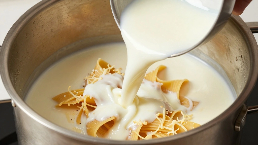 Easy Crock Pot Mac and Cheese Recipe (Dump and Go) - Step 4: Pour in Liquids 1