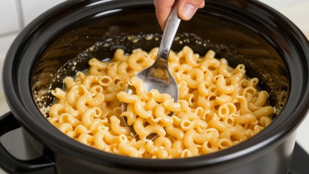 Easy Crock Pot Mac and Cheese Recipe (Dump and Go) - Step 7: Stir and Adjust 1