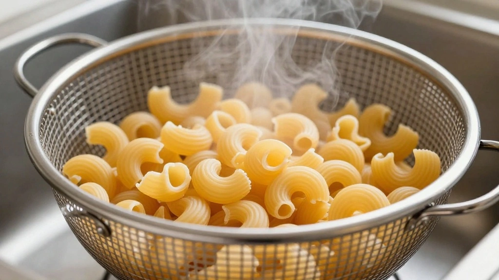 Easy Mac and Cheese Recipe (10 Minutes Ready) - Step 3: Drain the Pasta 1