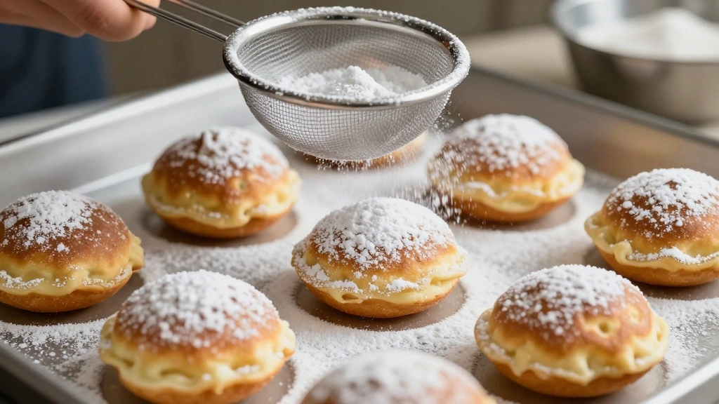 Funnel Cake Recipe With Pancake Mix for Easy Fair Style Treats - Step 7: Dust with Sugar 1