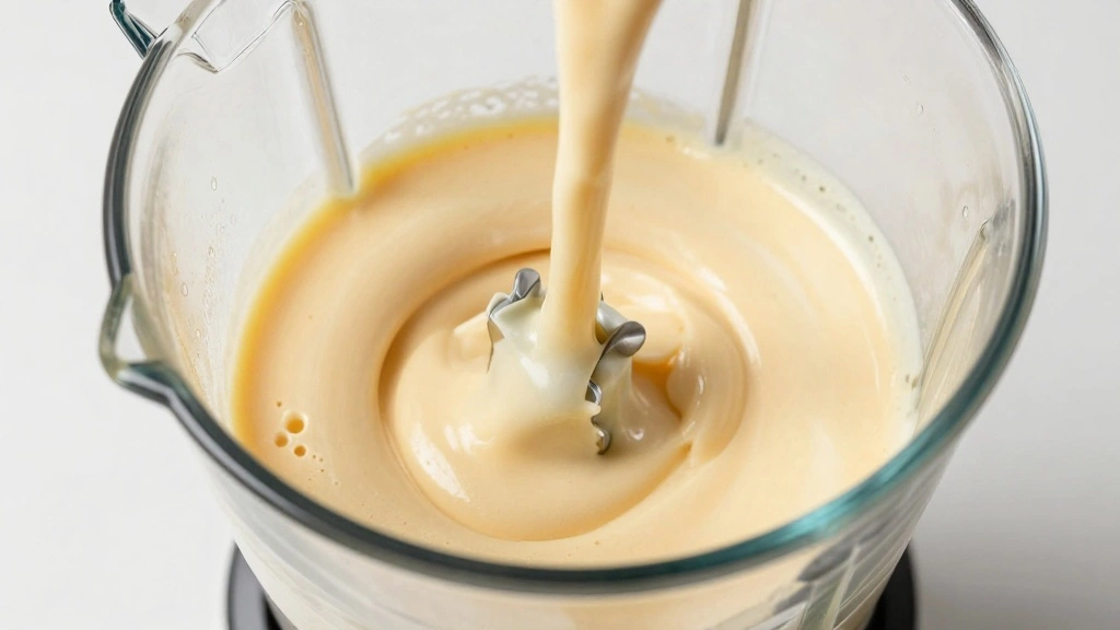 German Pancake Recipe for a Light and Puffy Oven Baked Breakfast - Step 2: Blend the Batter 1