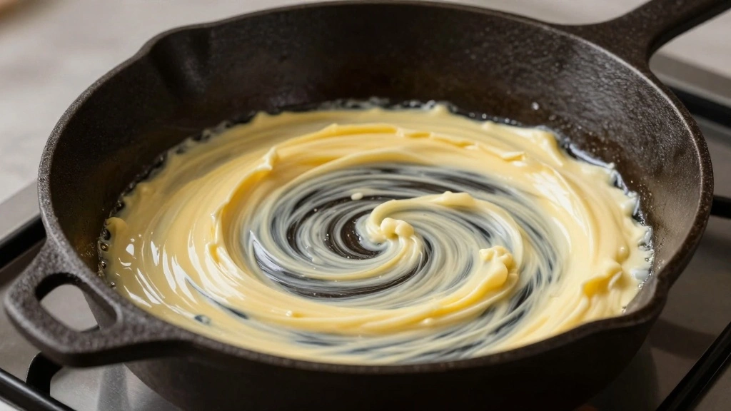 German Pancake Recipe for a Light and Puffy Oven Baked Breakfast - Step 3: Melt the Butter 1