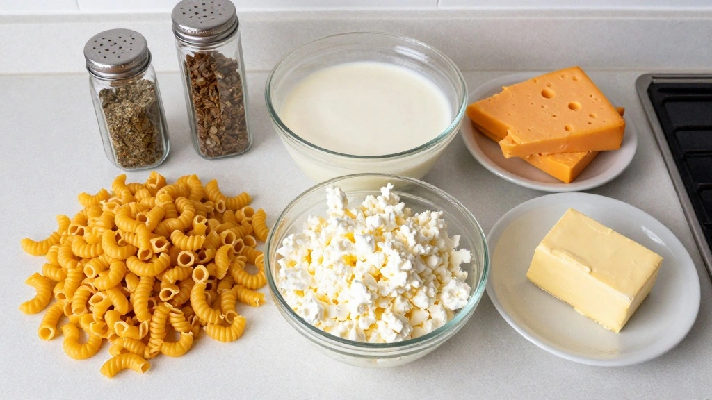 High-Protein Cottage Cheese Mac and Cheese Recipe - Step 1: Prepare Ingredients 1