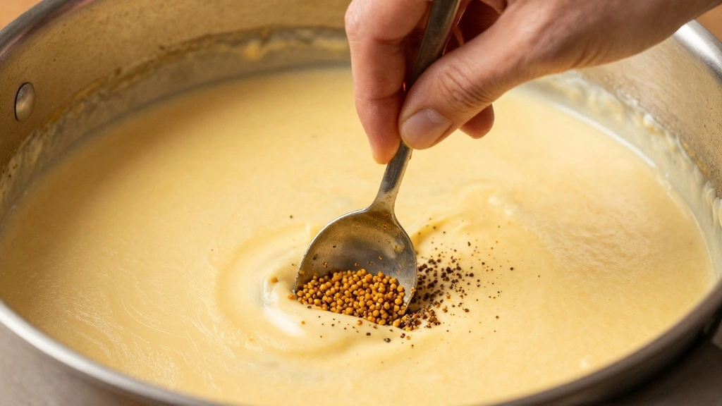 Homemade Mac and Cheese Recipe (Sharp Cheddar) - Step 4: Season the Sauce 1