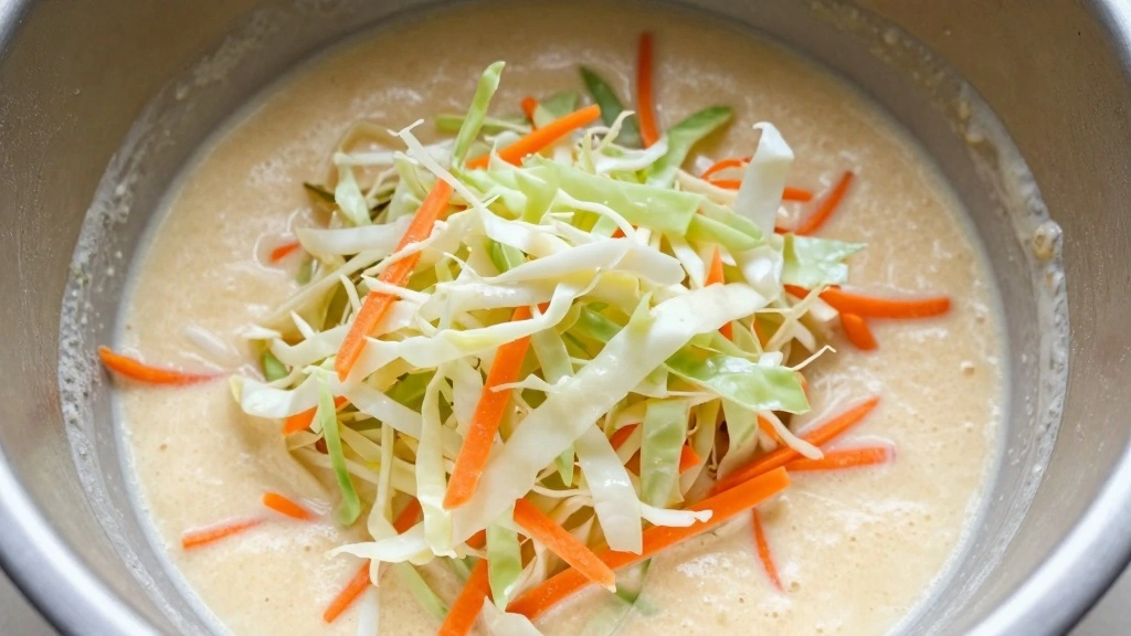 Japanese Okonomiyaki Pancake Recipe With Savory Umami Flavor - Step 3: Incorporate Vegetables 1