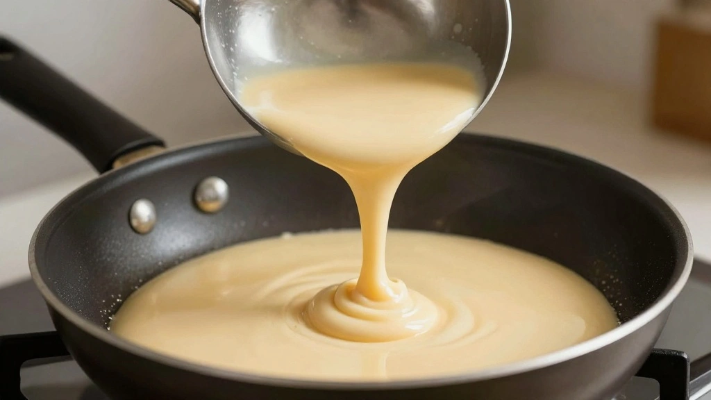 Japanese Okonomiyaki Pancake Recipe With Savory Umami Flavor - Step 5: Pour the Batter 1