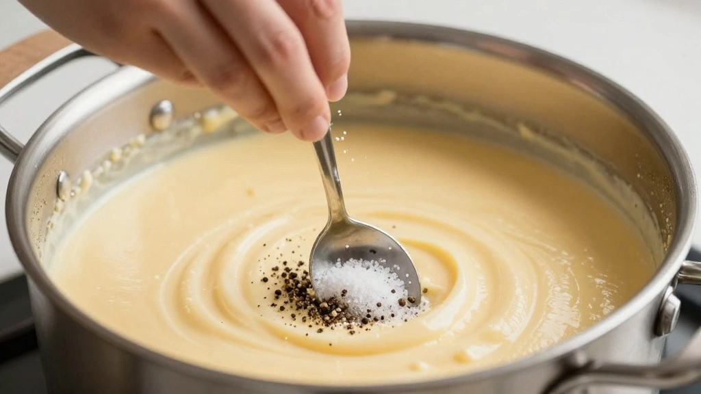 Mac and Cheese with Cream Cheese (Ultra Creamy Recipe) - Step 4: Season the Sauce 1