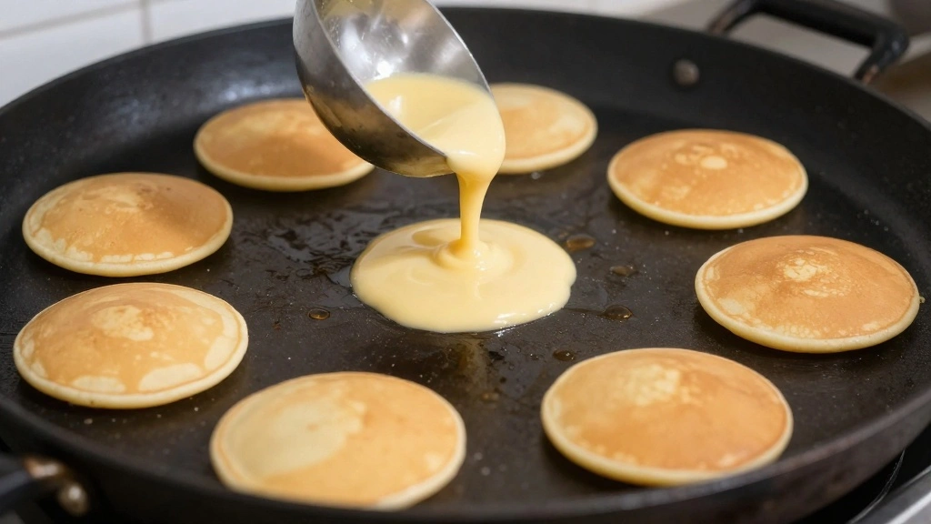 McDonalds Pancake Recipe Copycat for Soft and Fluffy Hotcakes - Step 6: Pour the Batter 1