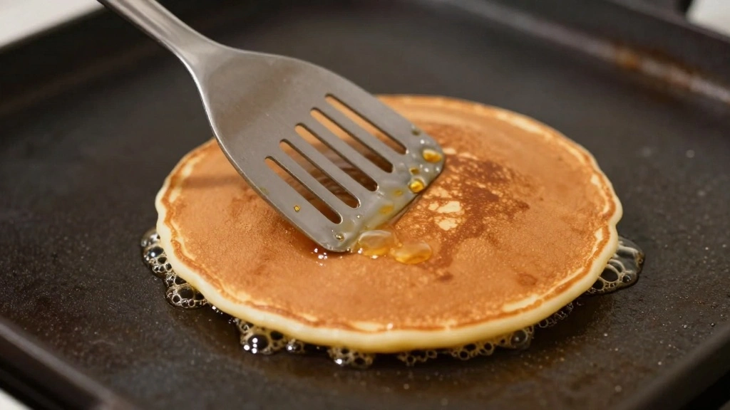 McDonalds Pancake Recipe Copycat for Soft and Fluffy Hotcakes - Step 7: Cook and Flip 1