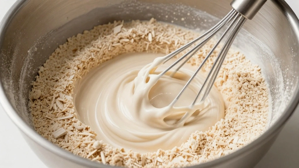 Sourdough Pancake Recipe With Light, Fluffy Texture and Tangy Flavor - Step 2: Mix Dry Ingredients 1