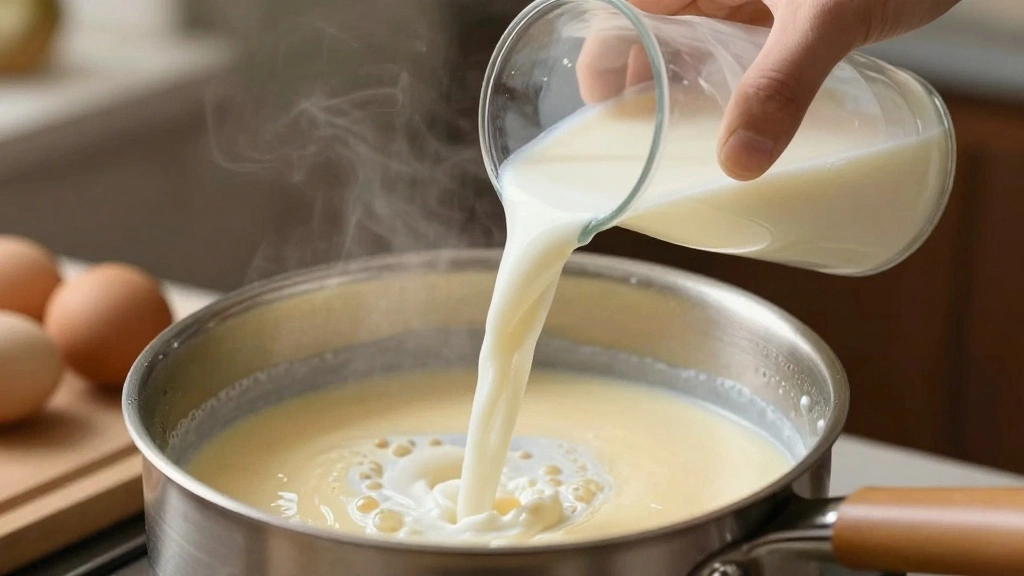 Ultimate Creamy Mac and Cheese Recipe (Stovetop) - Step 4: Add Milk to Roux 1