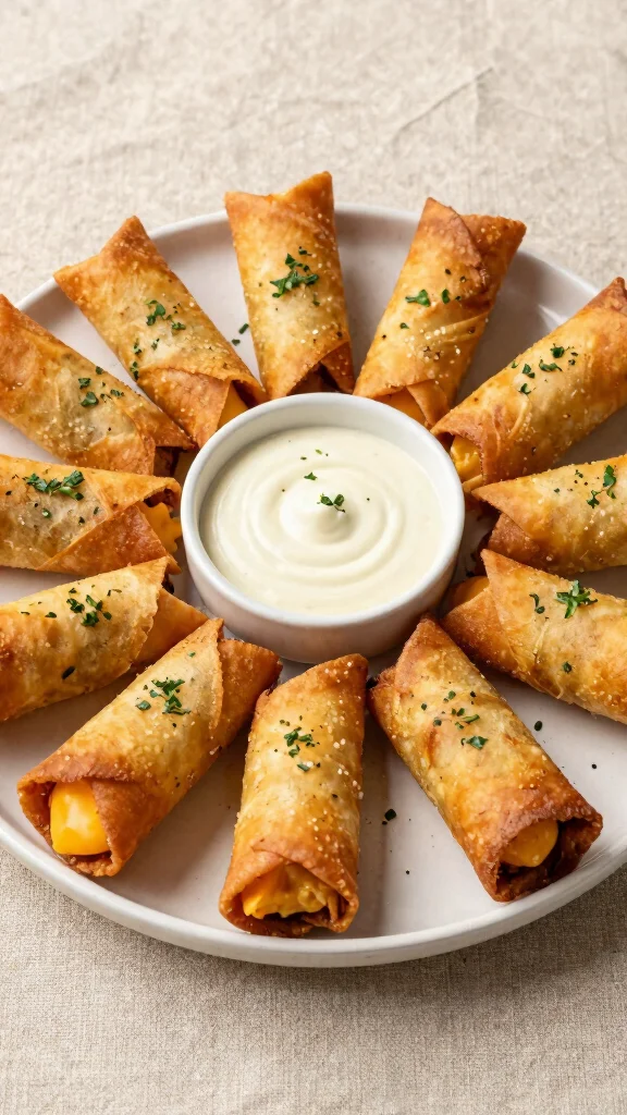 10 Mac and Cheese Appetizer Ideas Perfect for Parties - 4. Cheesy Mac and Cheese Spring Rolls 1