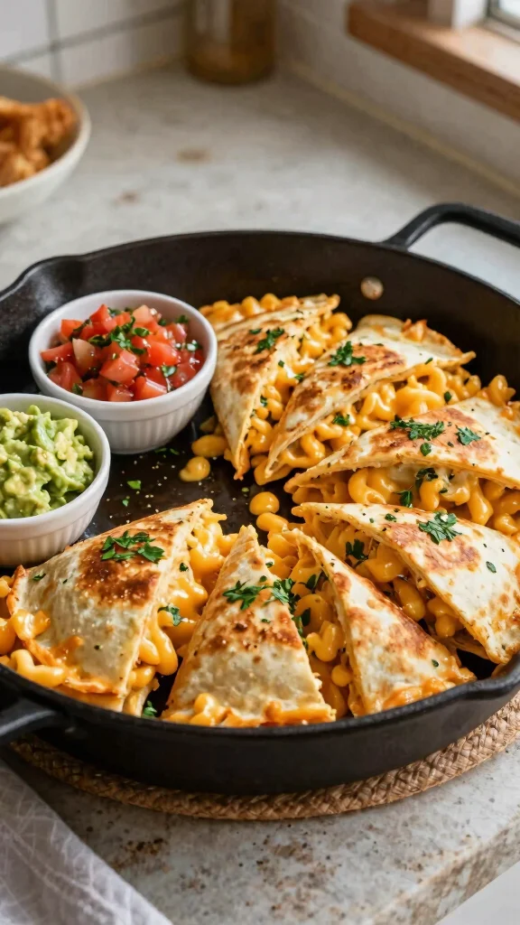 10 Mac and Cheese Appetizer Ideas Perfect for Parties - 6. Mac and Cheese Quesadillas 1