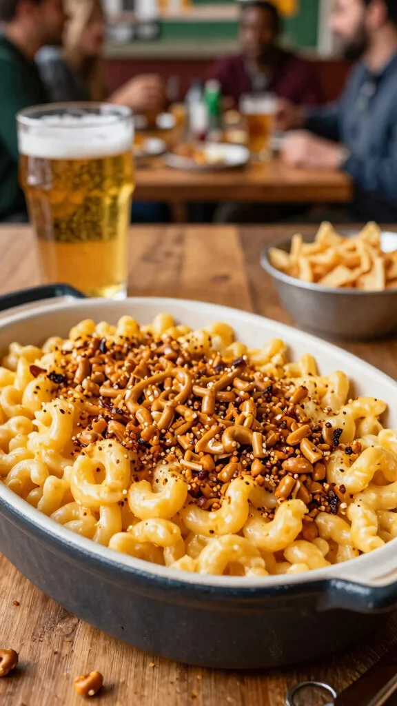 10 Mac and Cheese Ideas: Creative Twists on a Classic Comfort Food - 10. Mac and Cheese with Beer and Pretzel Topping 1