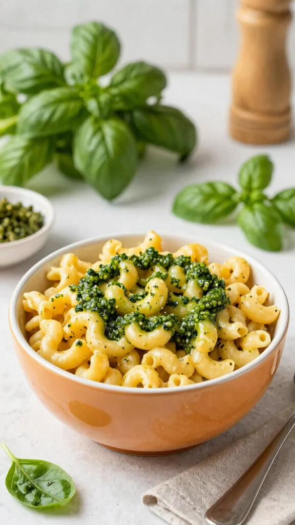 10 Mac and Cheese Ideas: Creative Twists on a Classic Comfort Food - 9. Mac and Cheese with Pesto and Spinach 1