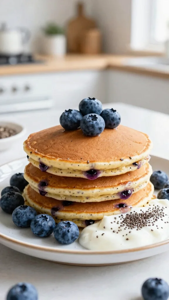 10 Pancake Meal Prep Ideas for Easy Weekday Breakfasts - 6. Blueberry Chia Seed Pancakes 1