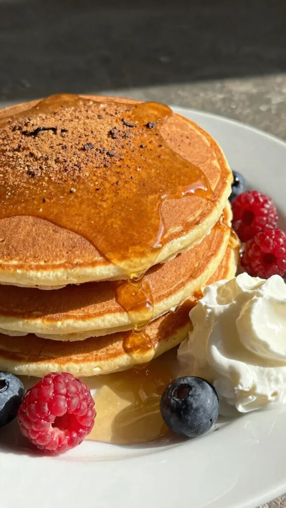 10 Pancake Topping Ideas from Sweet to Savory - 1. Classic Maple Syrup with a Twist 1