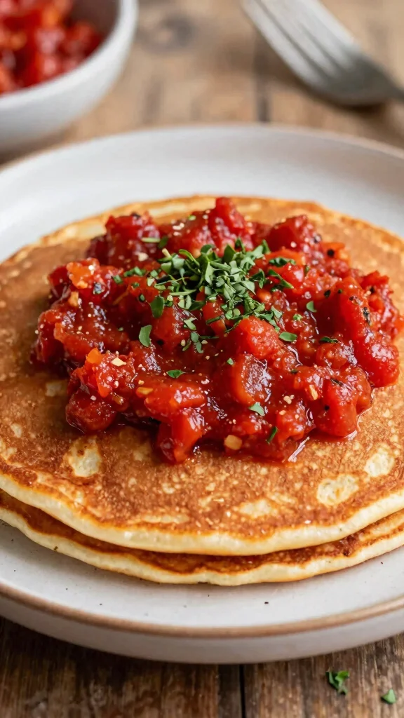 10 Pancake Topping Ideas from Sweet to Savory - 10. Spicy Tomato Chutney 1