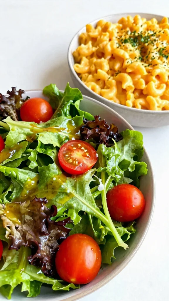 11 Mac and Cheese Hacks for Better Flavor in Less Time - 11. Serve with a Side Salad 1